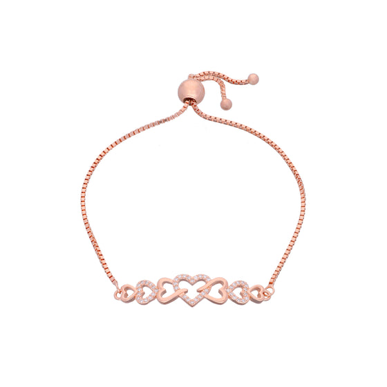 The Heart Link Silver Chain Bracelet