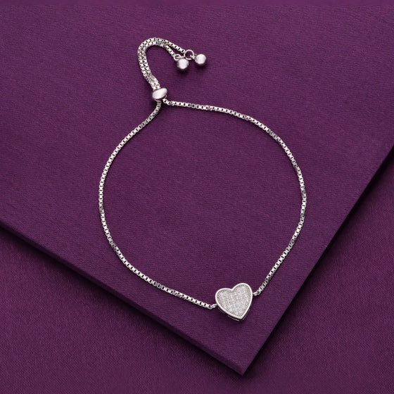 The Sweetheart Silver Chain Bracelet