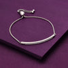 Encrusted Elegance Casual Silver Bracelet