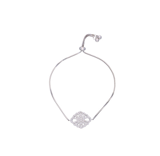 The Flower Diamante Silver Bracelet