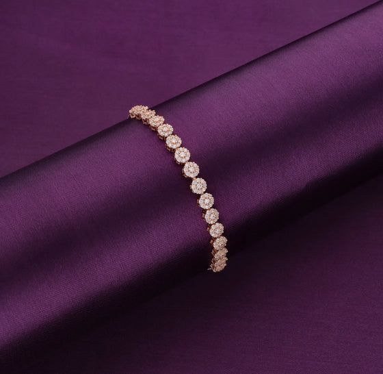 Flowery Elegance Diamond Bracelet