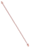 Allure Crystal  Rectangle Baguettes Silver Tennis Bracelet