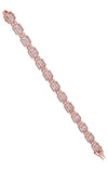 Charming Rectangle Baguettes Zircon Cube Silver Tennis Bracelet