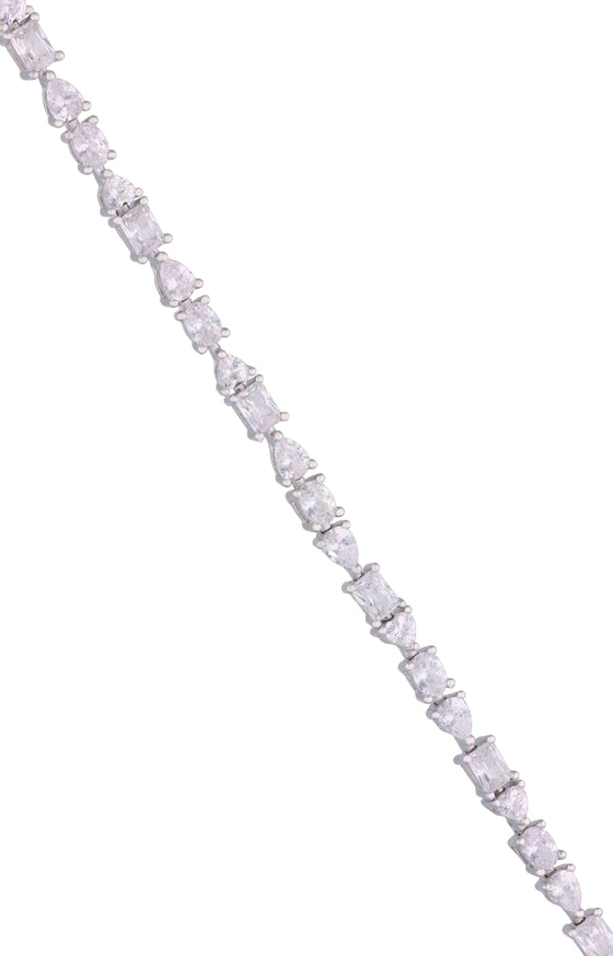 Splendid Shapes Crystals Silver bracelet