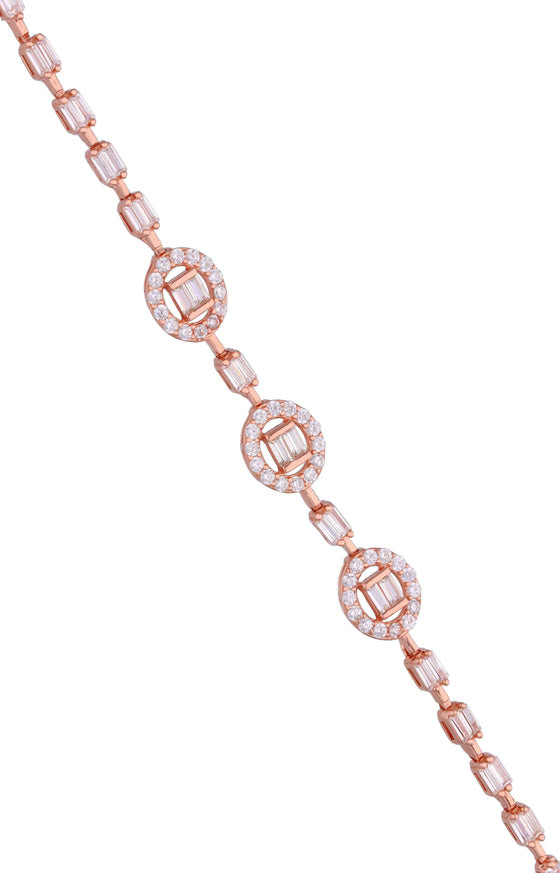 Trinity Diamante Silver Tennis Bracelet