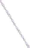 Crystal Hearts Silver Tennis Bracelet