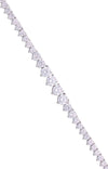 Trinity Bond Diamante Silver Tennis Bracelet