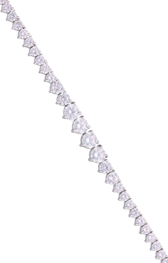Trinity Bond Diamante Silver Tennis Bracelet