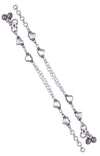 Hearts' Ecstasy Children Silver Anklet