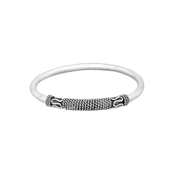 Snake-n-Rope Silver Children Bracelet