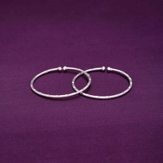 Minimalistic Cuff Silver Children Bracelet