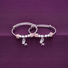  Little Pink Pony Silver Children Bracelet