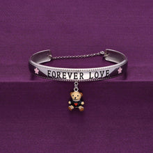  Beary Hug Charm Silver Children Bracelet