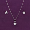 Jolly Starfish Silver Pendant & Earring Set