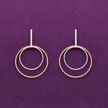  Stylish Multi Hoops Dangler Silver Earrings