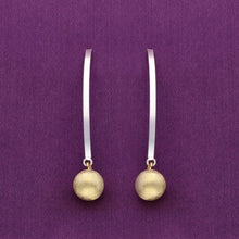  Shiny Spheres Dangler Silver Earrings