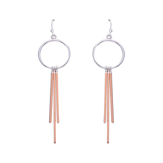 Fabulous Fringes Dangler Silver Earrings