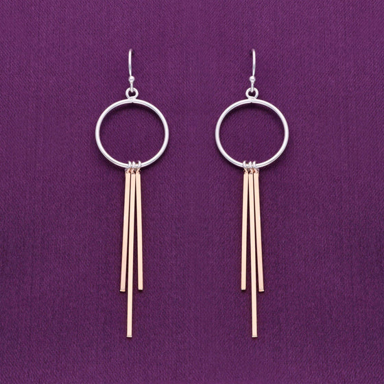 Fabulous Fringes Dangler Silver Earrings