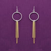 Fabulous Fringes Dangler Silver Earrings