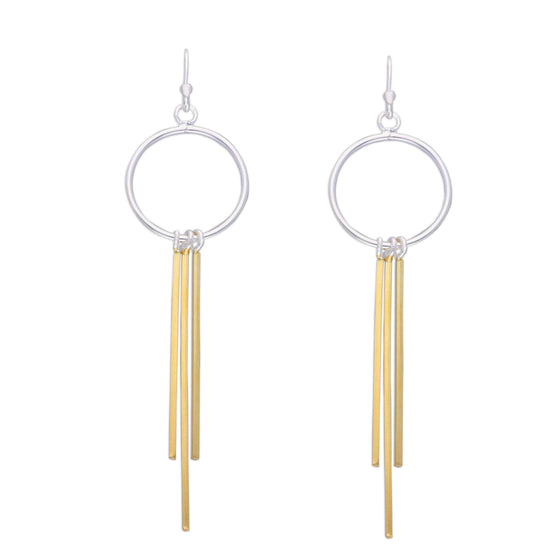 Fabulous Fringes Dangler Silver Earrings