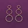 Dazzling Drop Dangler Silver Earrings