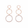 Dazzling Drop Dangler Silver Earrings