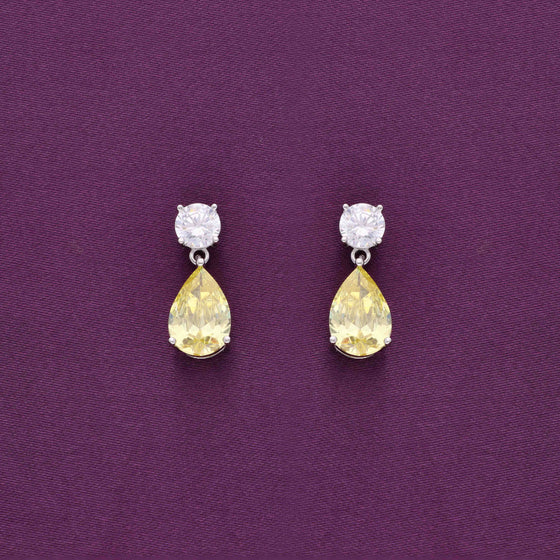 Royale Droplets Silver Drop Earrings