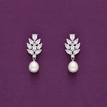  Stylish Pearl Drop Silver Earrings