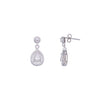 Dazzling Delight Silver Drop Earrings