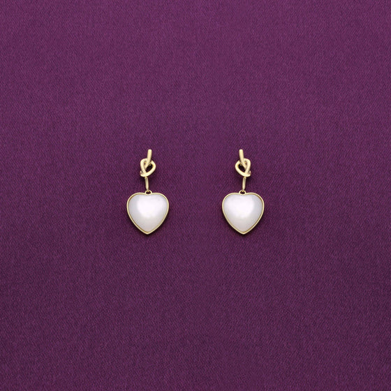 Pristine Pearl Silver Drop Earrings