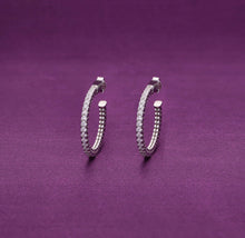  Sturdy Sparkle Silver Hoop Earrings