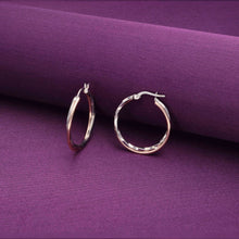  Silver & Rose Gold Multiple Hoops Silver Earrings