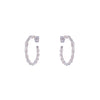 Sterling Knotted Hoops Silver Earrings