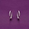 Sterling Multiple Twists Silver Hoops Earrings