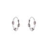 Sterling Multiple Twists Silver Hoops Earrings