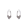 Authentic Sterling Twists Silver Hoops Earrings