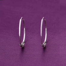  Authentic Sterling Silver Hoops Earrings