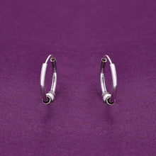  Sterling Twists Silver Hoops Earrings