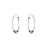 Sterling Twisted Wires Silver Hoops Earrings