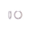 Trendy Sterling Silver Hoops Earrings