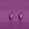 Trendy Sterling Silver Hoops Earrings