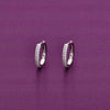 Sterling shimmers Silver Hoop Earrings