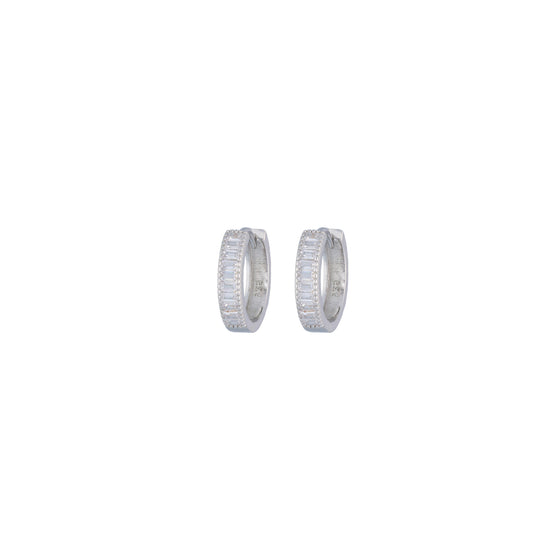 Argent Array Silver Hoop Earrings