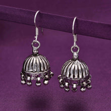  Vintage Dome Silver Jhumki Earrings
