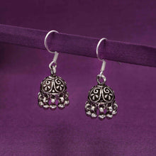  Royal Dome Silver Jhumki Earrings