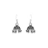 Minimalistic Dome Silver Jhumki Earrings