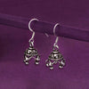 Minimalistic Dome Silver Jhumki Earrings