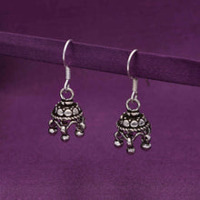  Close-knit Dome Silver Jhumki Earrings