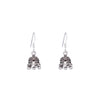 Classy Dome Silver Jhumki Earrings