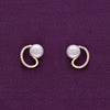 Stylish Argent Pearl Silver Earrings